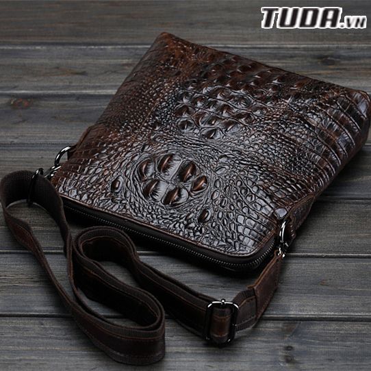 Túi Da Bò Thật Dập Vân Cá Sấu đựng ipad Berry & Ken RETRO - SBM129