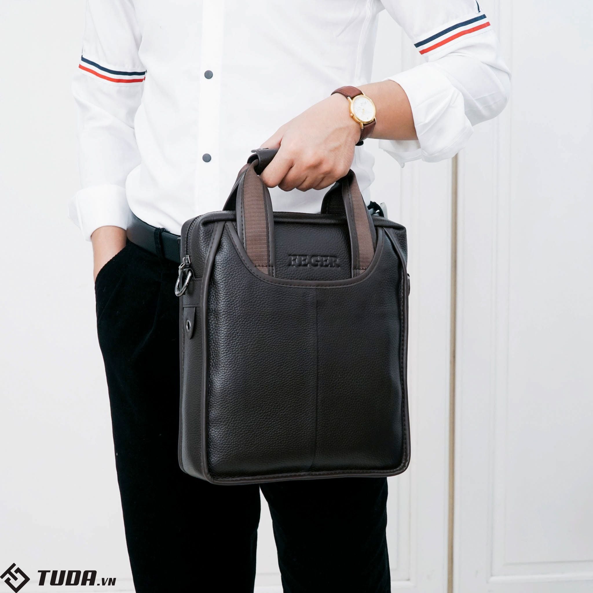 Túi đeo vai da bò thật FEGER - Special edition SBM91