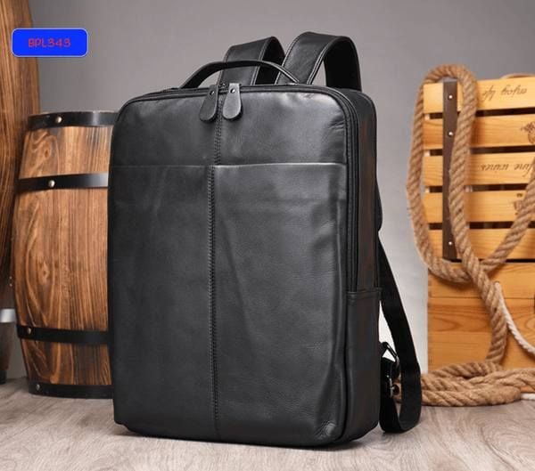 Balo Da Bò Thật VINTAGE Cao Cấp Đa Chức Năng TUDA BPL343