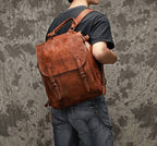 Balo Da Bò VEG Patina Đựng Laptop & Du Lịch Đa Chức Năng BPL359