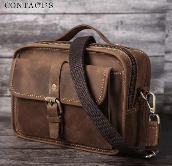 Túi Đeo Chéo Da Bò Sáp Đựng iPad RETRO SBM365