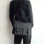 Cặp Da Bò VEG Patina Italy Cao Cấp Xách Tay Đựng Laptop & Hồ Sơ Bussiness SBM356