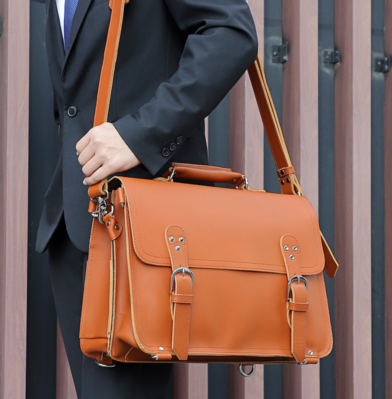 Cặp Da Doanh Nhân Cao Cấp Đựng Laptop & Hồ Sơ Đa Năng VINTAGE TUDA SBM337