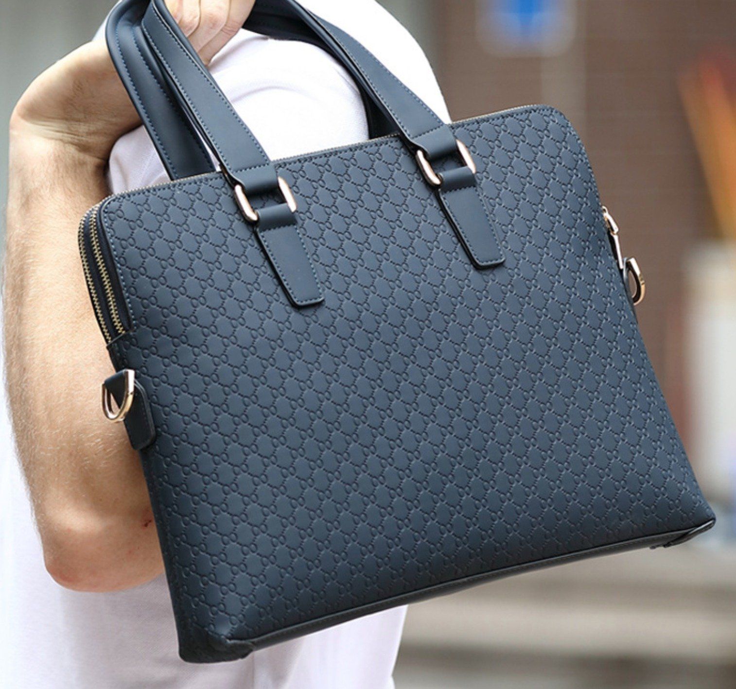 Cặp Da Doanh Nhân Da Thật Cao Cấp Đựng Laptop & Hồ Sơ SBM375