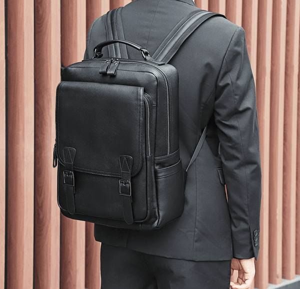 Balo Da Bò Thật VINTAGE Phong Cách Doanh Nhân Đa Chức Năng BPL304