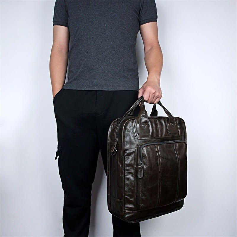 Balo Da Bò Thật Đa Chức Năng Đựng Laptop VINTAGE BPL328