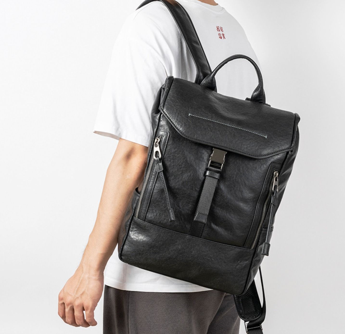 Balo Da Bò Thật RETRO Phong Cách Công Sở Đa Chức Năng TUDA BPL368