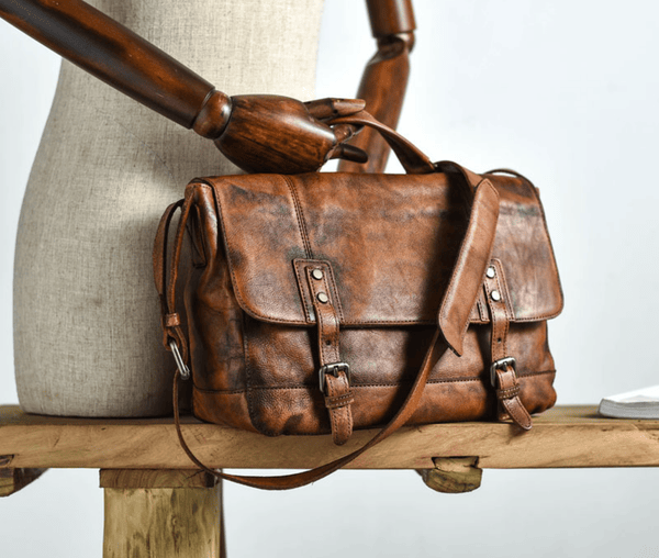 Cặp Da Bò VEG Patina Italy Cao Cấp Đựng Laptop & Hồ Sơ Bussiness Men SBM296