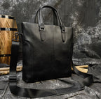 Túi Da Bò Thật Đeo Chéo & Xách Tay Phong Cách Doanh Nhân RETRO SBM308