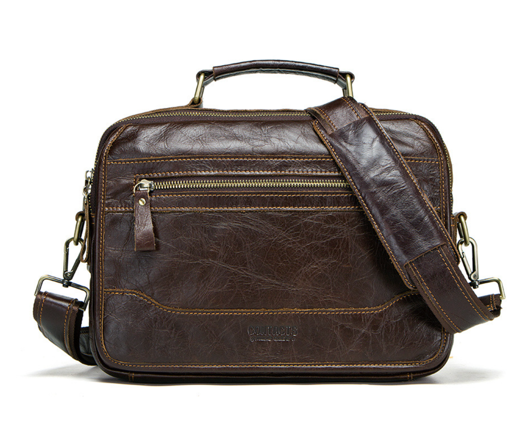 Túi Da Bò PULL UP Nhập Khẩu Đeo Chéo & Xách Tay Đựng iPad Classic SBM323