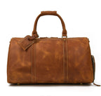 Túi Du Lịch Đa Năng Da Bò Sáp Nhập Khẩu Có Ngăn Chứa Giầy TBL306