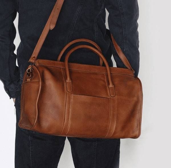 Túi Du Lịch Da Bò VEG Cao Cấp Nhập Khẩu Đựng Laptop Đa Chức Năng TBL312