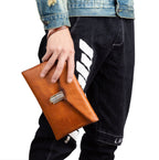 Ví Cầm Tay CLUTCH Nam Da Bò VEG Patina Ý Nhập Khẩu CLH283