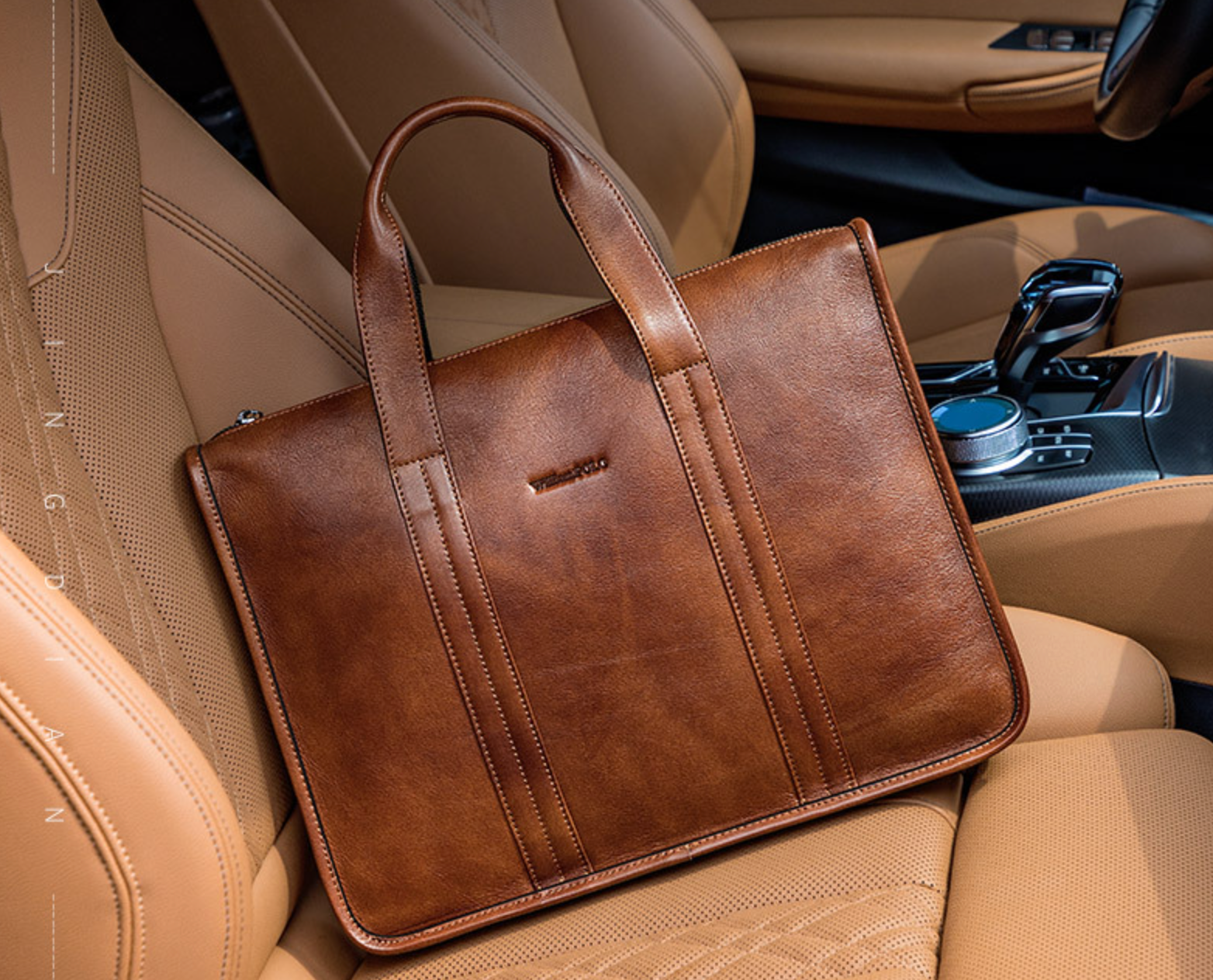 Cặp Da Bò VEG Patina Ý Cao Cấp Xách Tay Đựng Laptop & Hồ Sơ Bussiness Men SBM280