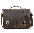 Cặp Doanh Nhân Công Sở Da Bò Sáp Nhập Khẩu Đeo Chéo Đựng Laptop VINTAGE SBM288