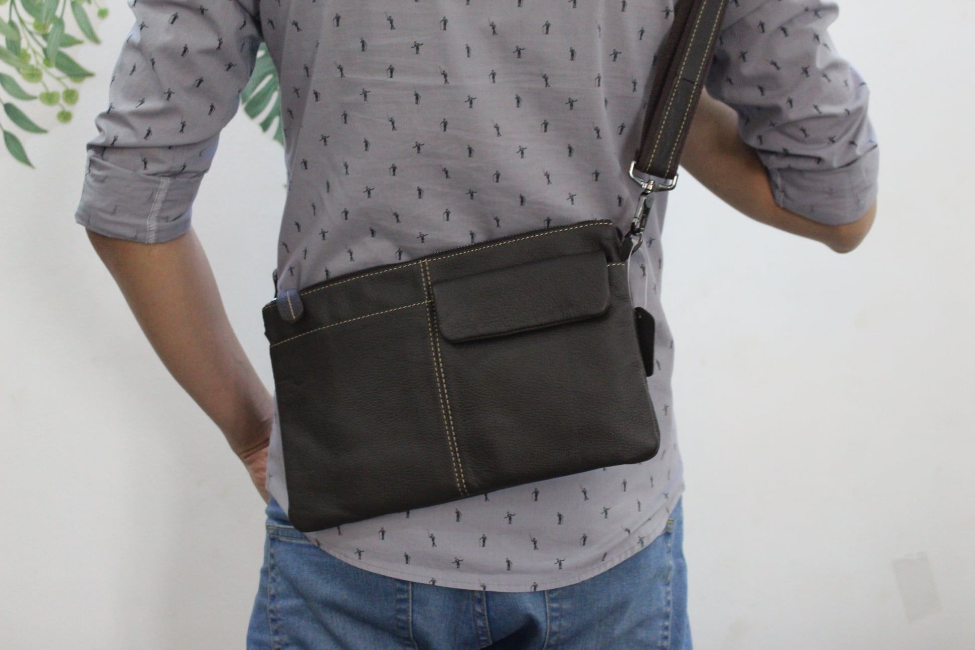 Túi Đeo Chéo & Clutch Cầm Tay Da Bò Thật Đựng iPad - Classic SBM279