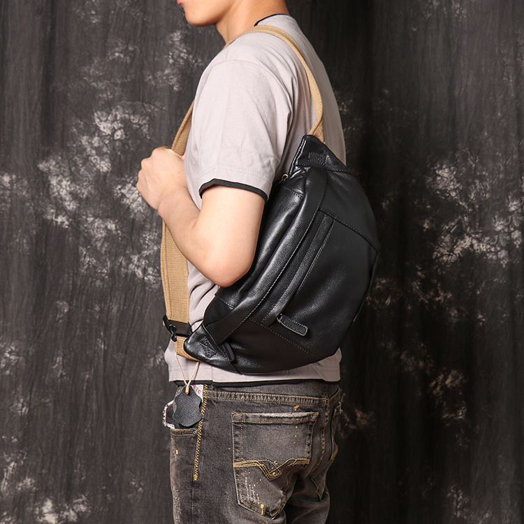 Túi Đeo Chéo Ngực Da Bò Thật VINTAGE SBM255