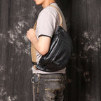 Túi Đeo Chéo Ngực Da Bò Thật VINTAGE SBM255