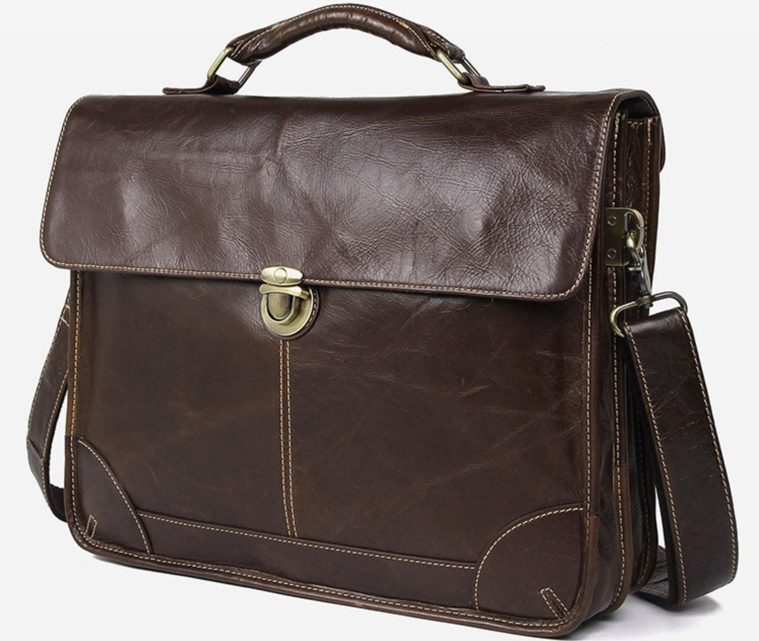 Cặp Da Doanh Nhân RETRO Cao Cấp Đựng Laptop & Hồ Sơ TUDA SBM266