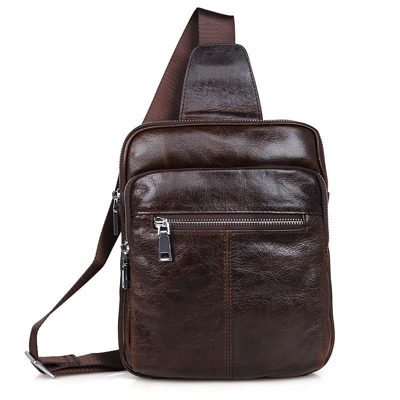 Túi Đeo Chéo Trước Ngực Da Bò Thật Nhập Khẩu Đựng iPad SBM267