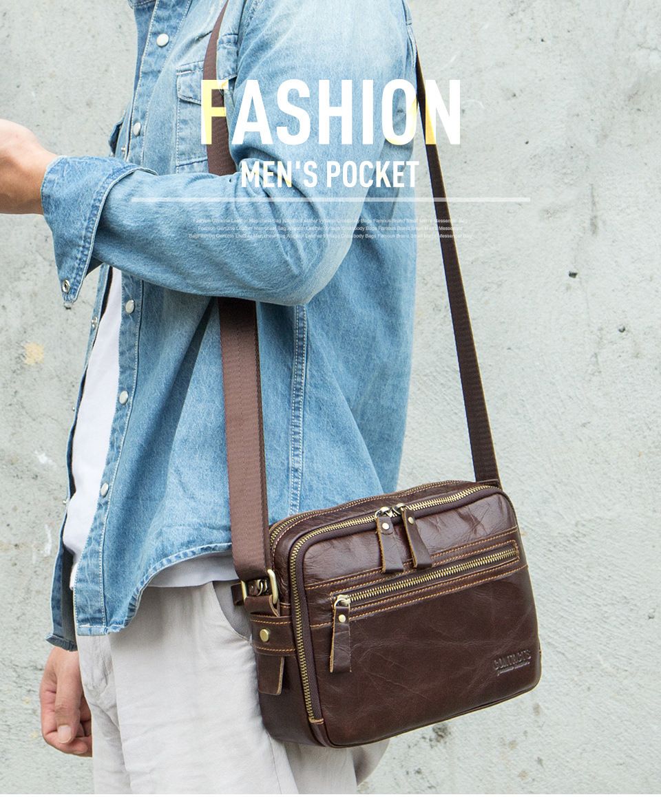 Túi Messenger Da Bò PULL UP Nhập Khẩu Đeo Chéo Đựng iPad - Classic SBM233