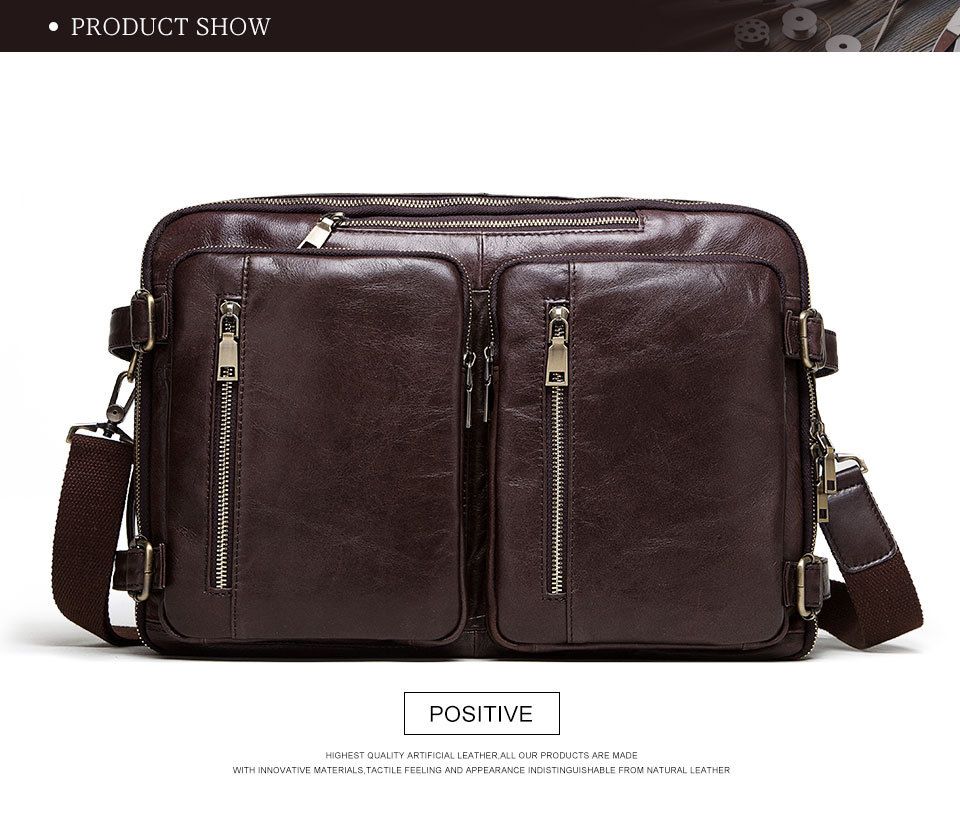 Cặp Da Bò Italy Nhập Khẩu Đeo Chéo & Balo Đa Chức Năng đựng laptop Classic SBM210