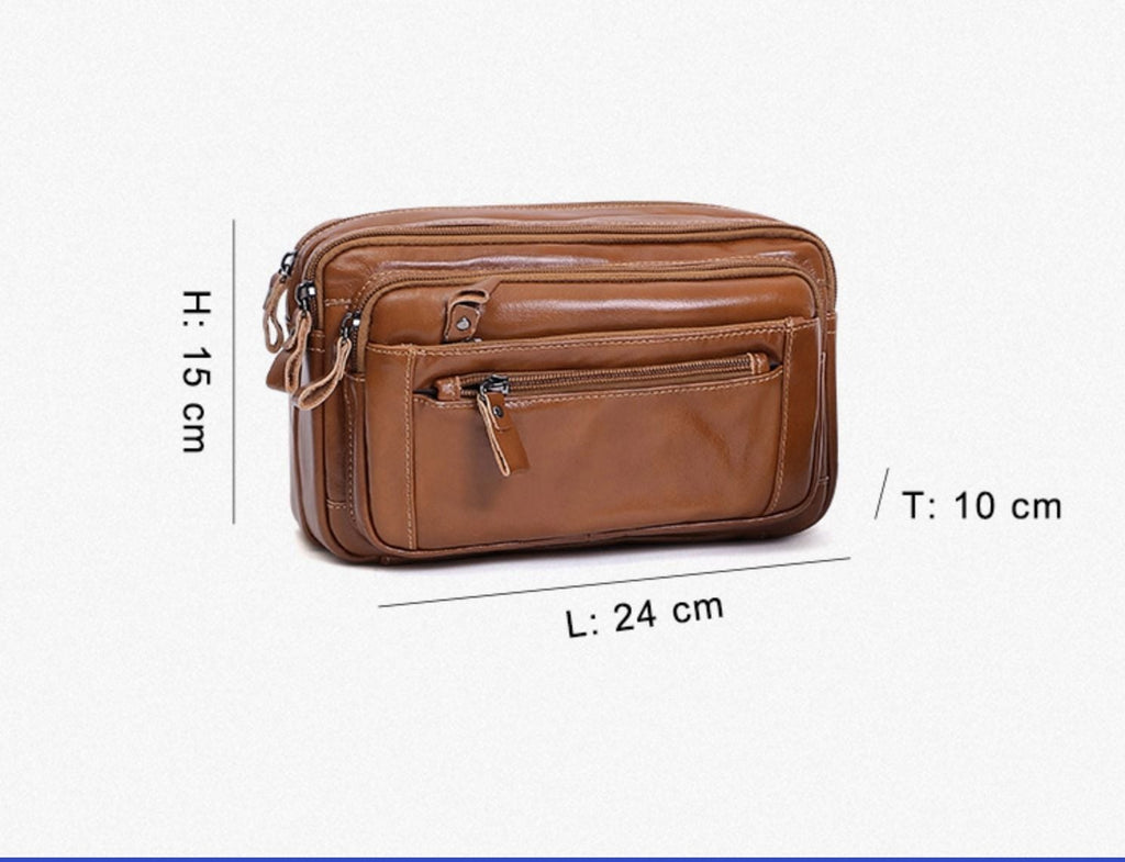 Túi Da Bò Thật Đeo Chéo Ngực và Thắt Lưng Modern Style SBM202