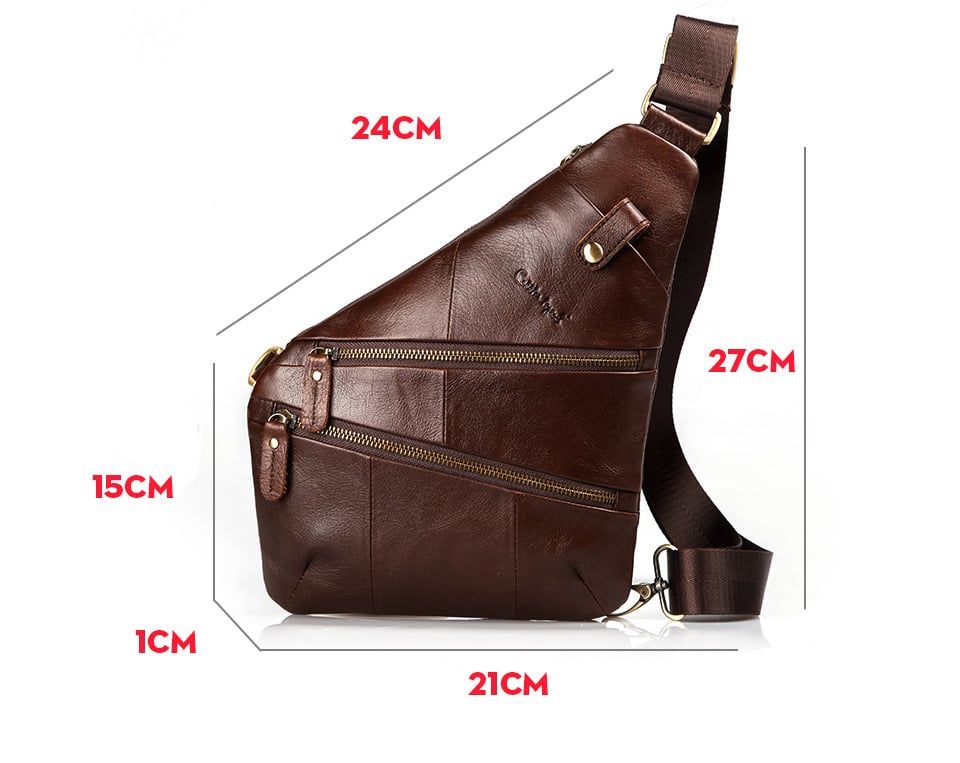Túi Da Bò Thật Đeo Chéo Trước Ngực Cobbler Legend SBM204