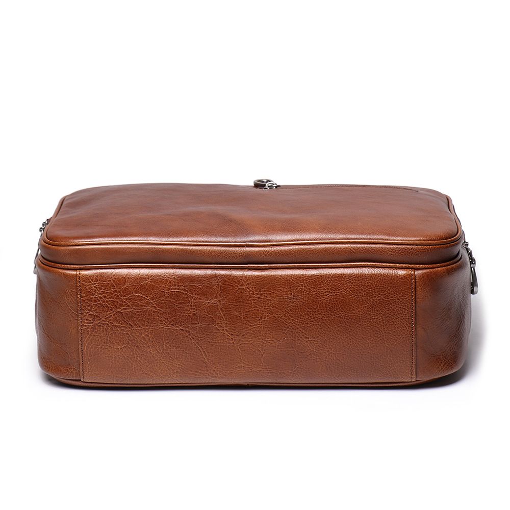 Túi Da Bò VEG Nhập Khẩu Đeo Chéo & Xách Tay Đựng Laptop Classic SBM193