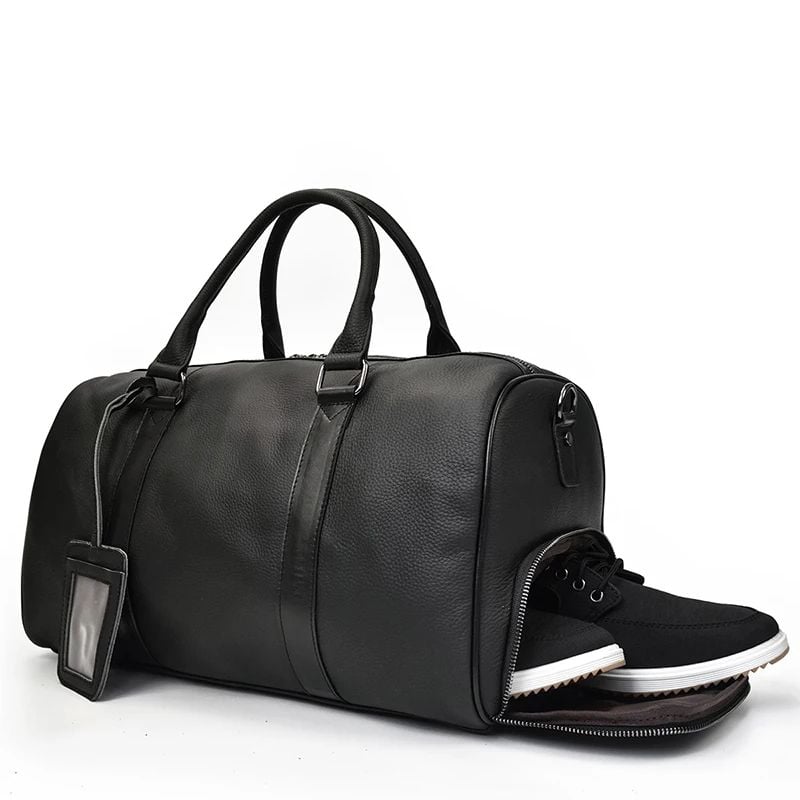 Túi Du Lịch Đa Năng Da Bò Thật Nhập Khẩu Có Ngăn Chứa Giầy TBL192