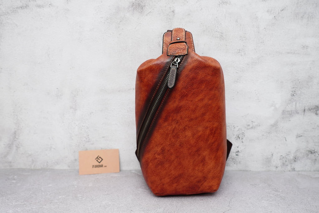 Túi Da VEG Italy Nhập Khẩu Đeo Chéo Trước Ngực VINTAGE TUDA SBM184