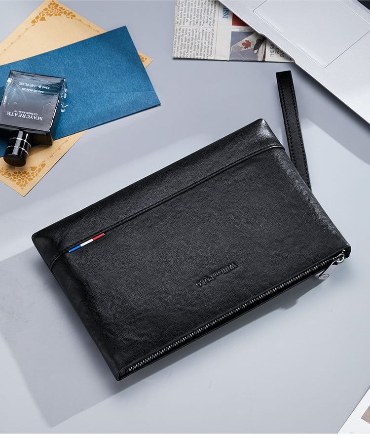 Ví Cầm Tay CLUTCH Nam Da Bò Thật William POLO Luxury CLH176