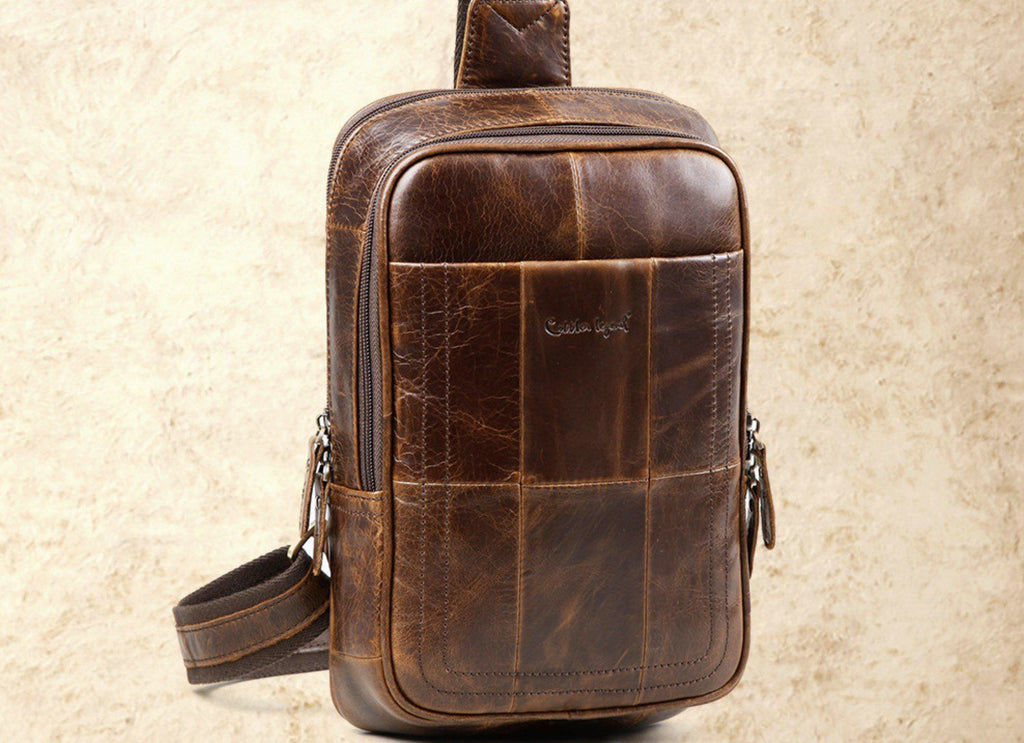 Túi Da Bò VEG Nhập Khẩu Đeo Chéo Trước Ngực Cobbler Legend TUDA SBM178