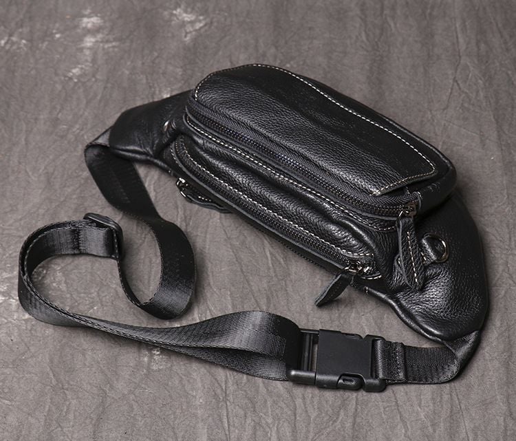 Túi da bò thật đeo chéo ngực và thắt lưng nhỏ gọn SBM144