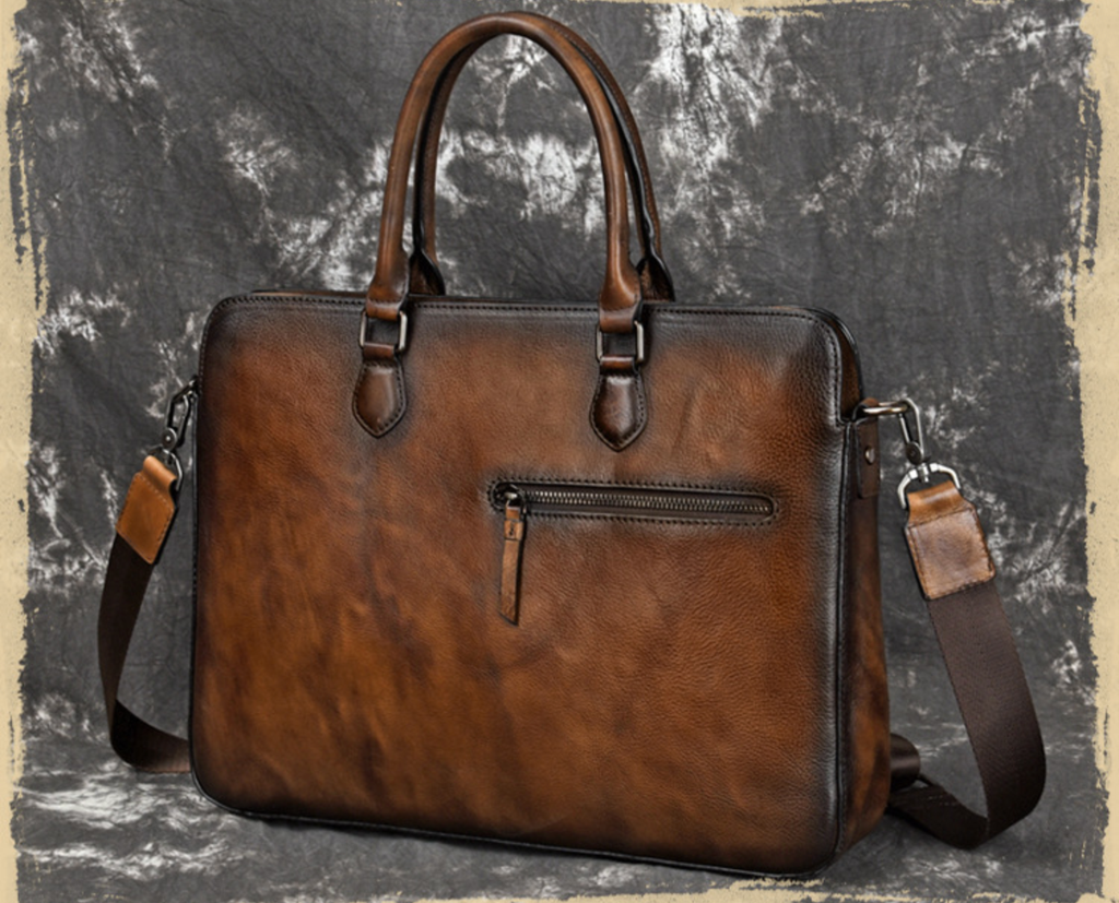 Túi da bò thật RETRO chứa laptop cho dân kinh doanh, công sở TUDA SBM152
