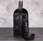 Túi da bò thật đeo chéo ngực Berry & Ken RETRO SBM122