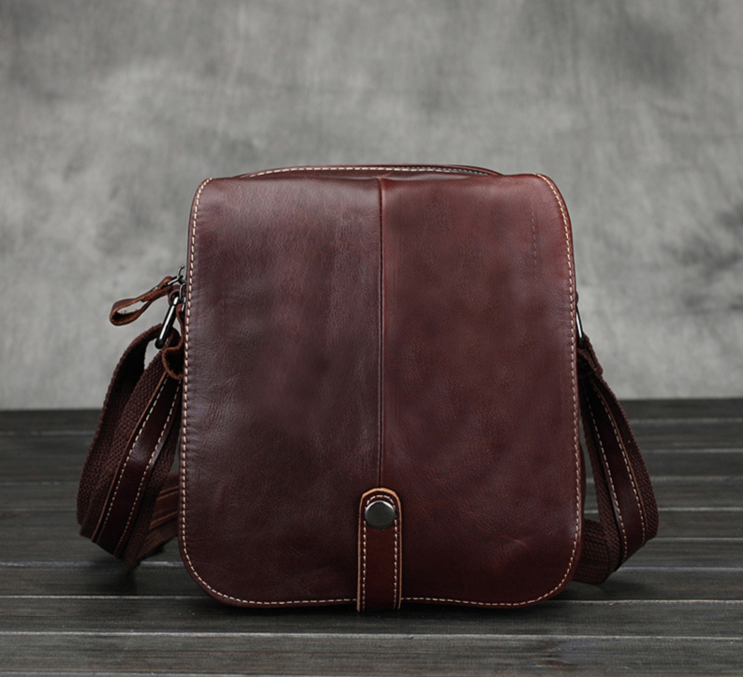 Túi Da Bò Thật đeo chéo Berry & Ken RETRO - Classic Edition SBM128