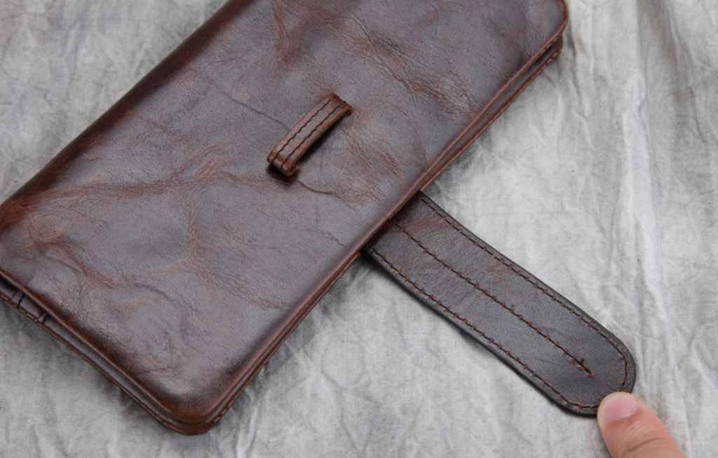 Ví Dài Cầm Tay Da Bò Thật Berry & Ken W120