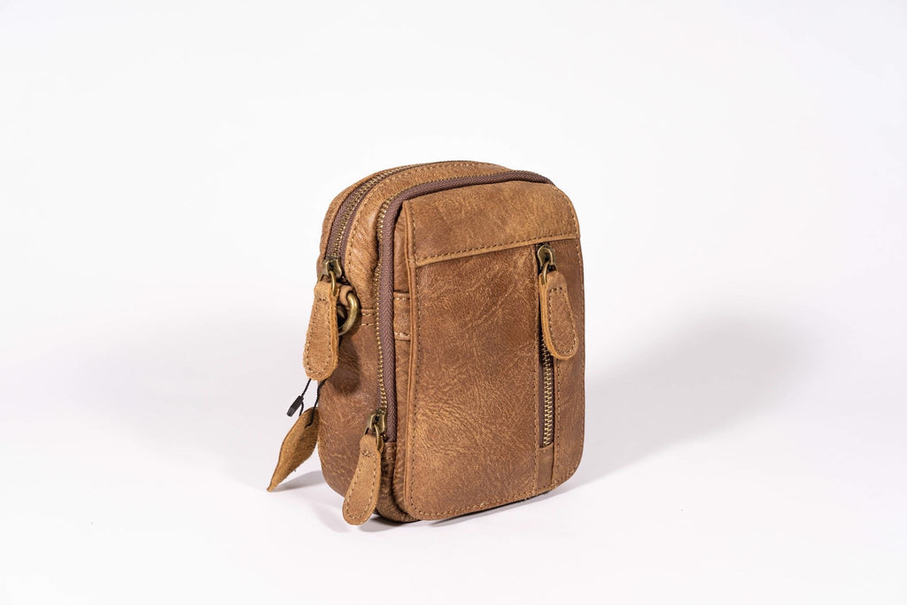 Túi da bò thật Berry & Ken RETRO mini nhỏ gọn Classic edition SBM103