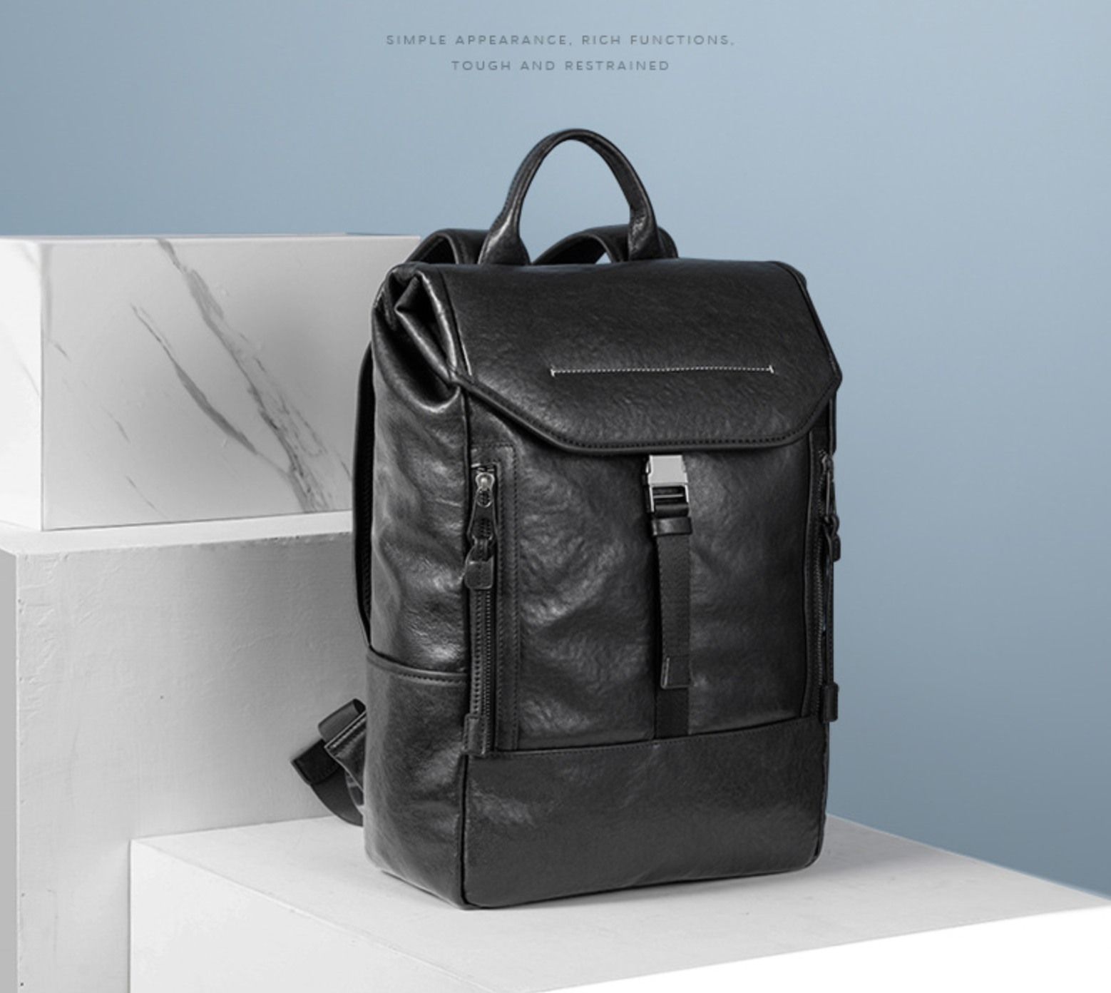 Balo Da Bò Thật RETRO Phong Cách Công Sở Đa Chức Năng TUDA BPL368