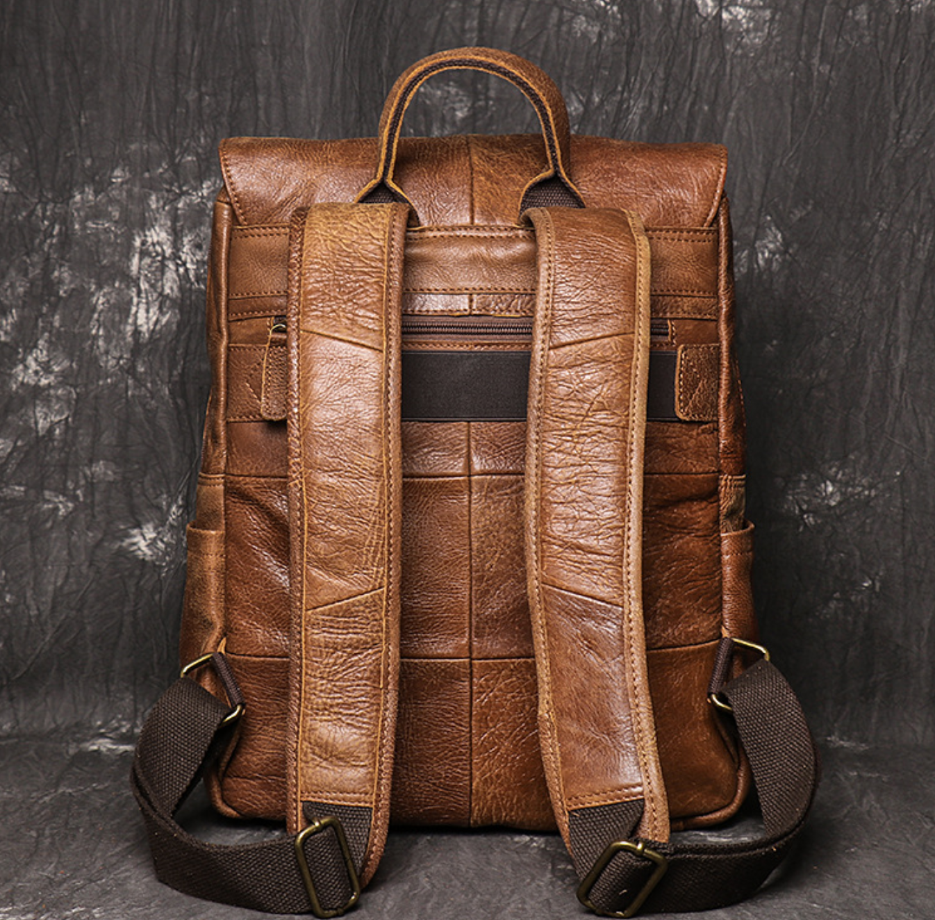 Balo Du Lịch Da Bò Thật RETRO Chứa Laptop Đa Chức Năng BPL311