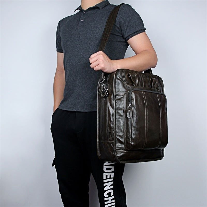 Balo Da Bò Thật Đa Chức Năng Đựng Laptop VINTAGE BPL328