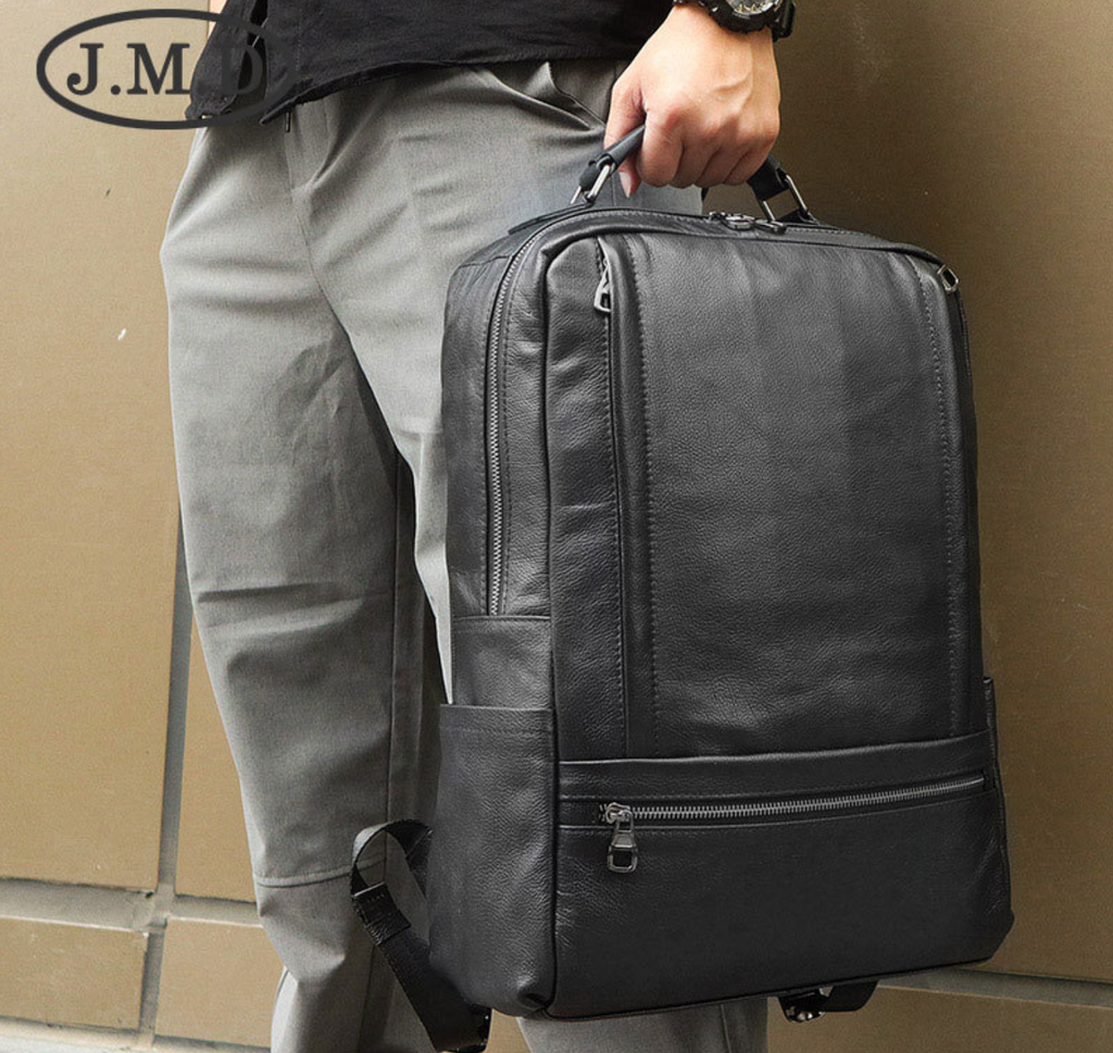 Balo Da Bò Thật VINTAGE Phong Cách Doanh Nhân Đa Chức Năng BPL329