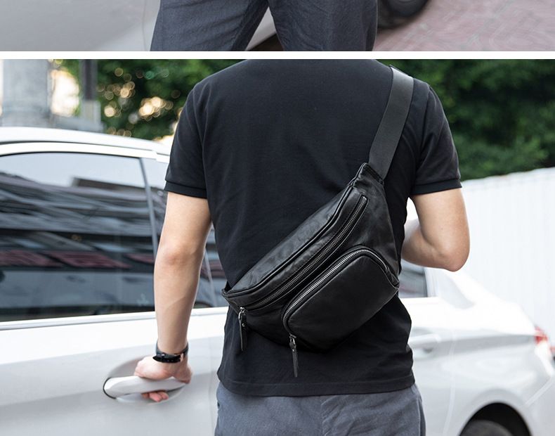 Túi Da Bò Thật Đeo Chéo Ngực và Thắt Lưng SBM352