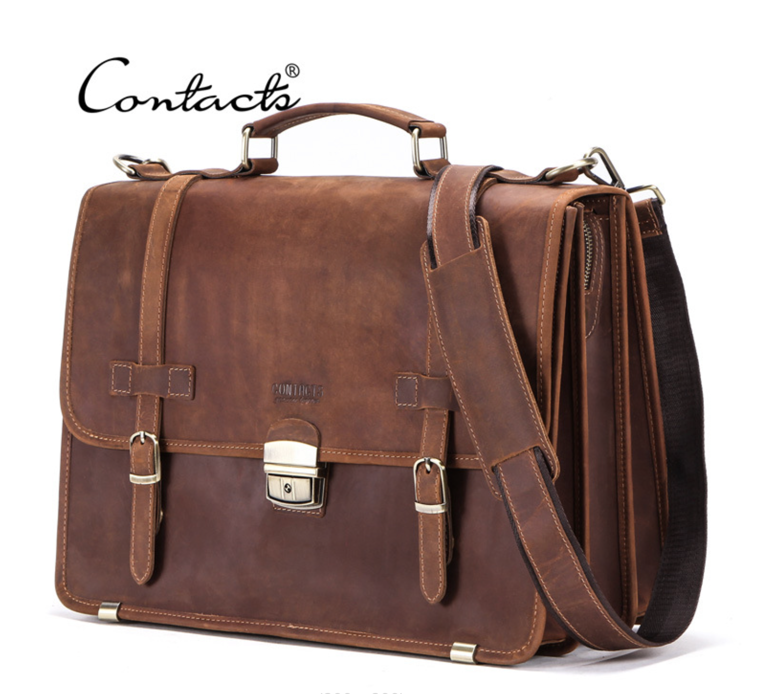 Cặp Da Công Sở Da Bò Sáp Italy Cao Cấp Đựng Laptop RETRO SBM324