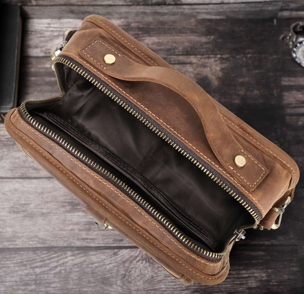 Túi Đeo Chéo Da Bò Sáp Đựng iPad RETRO SBM365