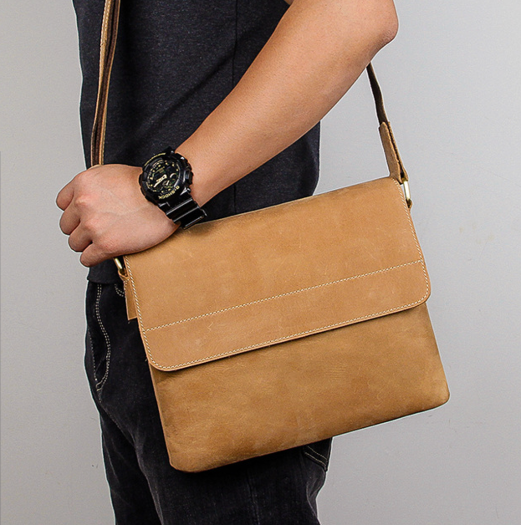 Túi Đeo Chéo Da Bò Thật Đựng iPad Classic Edition SBM286