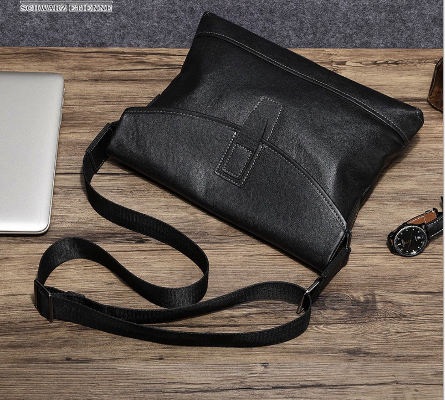 Túi Đeo Chéo Da Bò Thật Đựng iPad Classic Edition SBM262