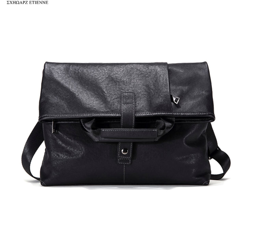 Túi Đeo Chéo Da Bò Thật Đựng Laptop & iPad Classic Style TUDA SBM263