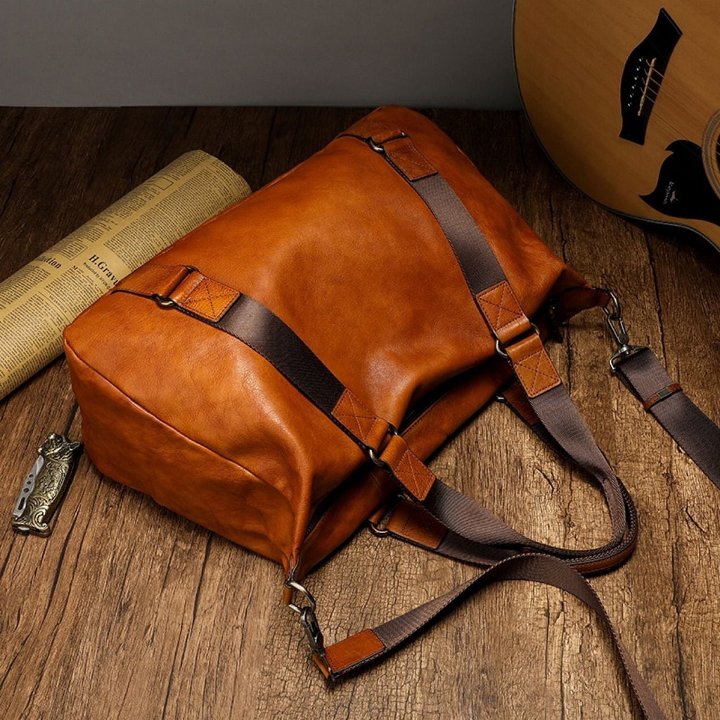 Túi Du Lịch Cá Nhân Da Bò VEG Patina Italy Nhập Khẩu TBL250